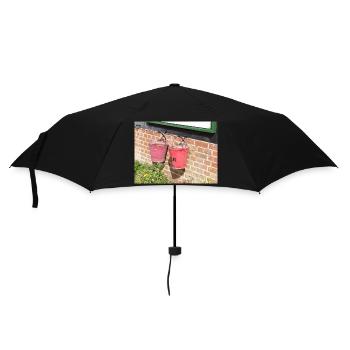 Weathered Pink Garden Buckets - Umbrella (small) - black - Front