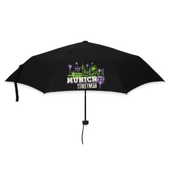 Munich Munich Skyline City Germany Graffiti - Umbrella (small) - black - Front