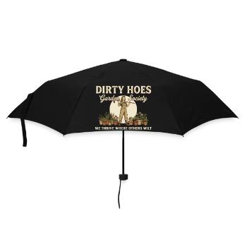 Dirty Hoes Garden Society – Vintage Gardener - Umbrella (small) - black - Front