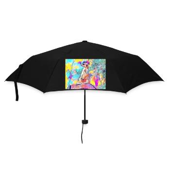 Colorful Meerkat Colors - Umbrella (small) - black - Front