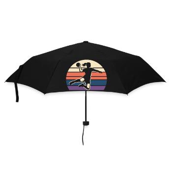 Cadeau de fille handball drôle, mignon - Parapluie standard - noir - Devant