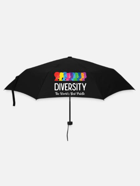 LGBT-Pride-Monat – Vielfalt. Die beste Palette - Regenschirm (klein) - Schwarz