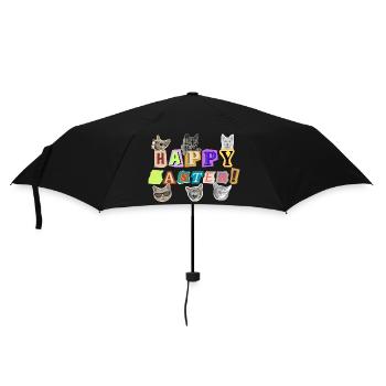 Joyeux chats de Pâques - Parapluie standard - noir - Devant
