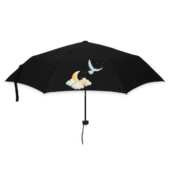 Vom Mond zu den Sternen - Regenschirm (klein) - Schwarz - Vorne