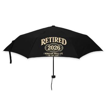 Pension 2026 – that's what I've been gearing for all my life - Umbrella (small) - black - Front