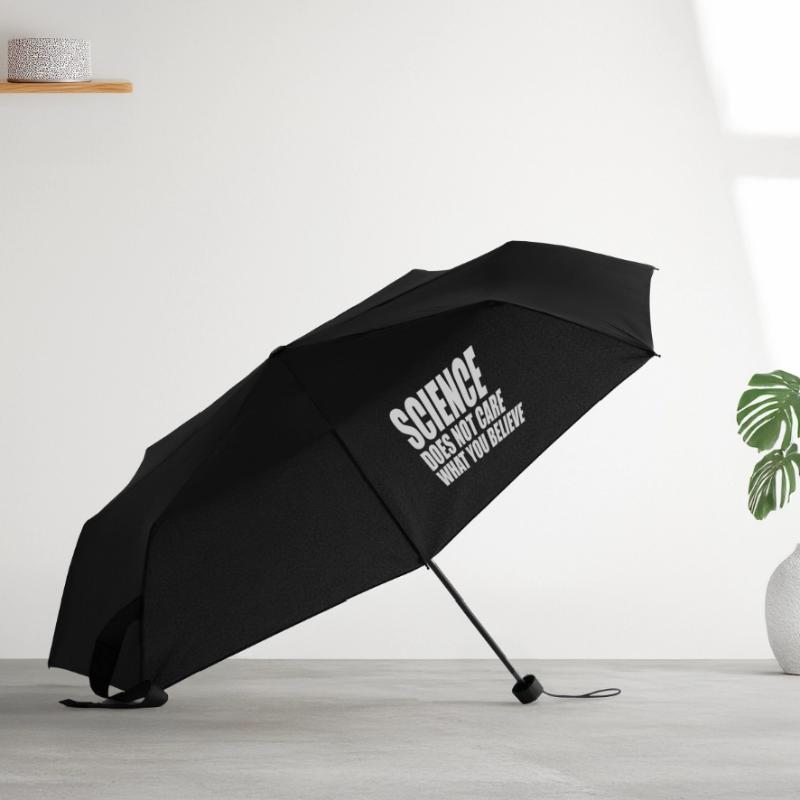 La science se moque de ce que vous croyez Logo des faits Parapluie standard