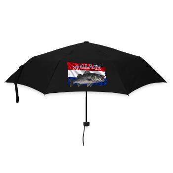 Pêche au bar de mer en Hollande - Conception de la pêche côtière - Parapluie standard - noir - Devant