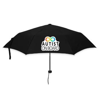 Autiste à bord : autocollants sur la neurodiversité - Parapluie standard - noir - Devant