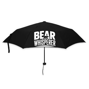 Bärenflüsterer - Regenschirm (klein) - Schwarz - Vorne