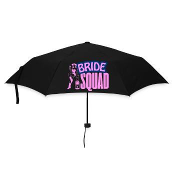 Bride Squad Party Vibe - Regenschirm (klein) - Schwarz - Vorne