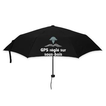 GPS règlé sur sous-bois champignon - Parapluie standard - noir - Devant