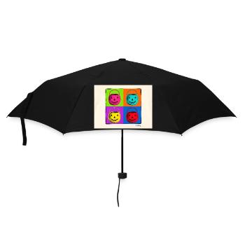Halloween Candy Buckets Pop Art - Regenschirm (klein) - Schwarz - Vorne