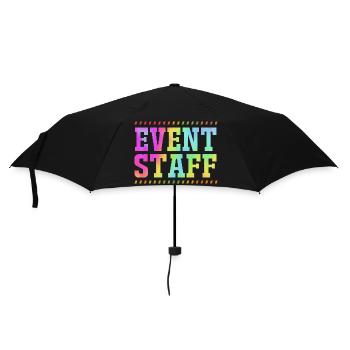 Event Planer Mitarbeiter - Regenschirm (klein) - Schwarz - Vorne