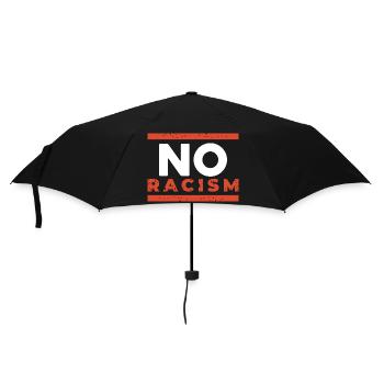 Nein zu Rassismus – Kampf gegen Rassismus - Regenschirm (klein) - Schwarz - Vorne