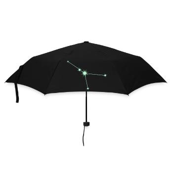 Krebsstern Sternbild Sternzeichen Grün - Regenschirm (klein) - Schwarz - Vorne