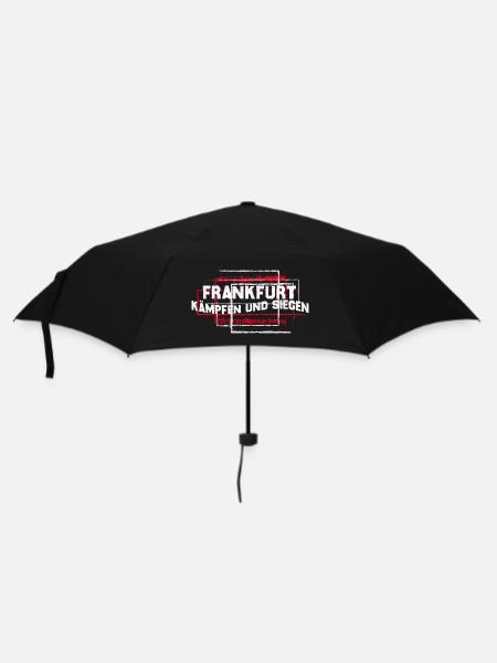 Frankfurt - kämpfen uns siegen - Regenschirm (klein) - Schwarz