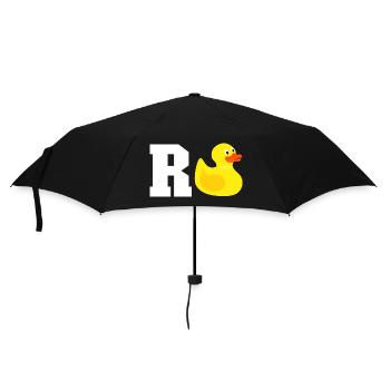 Rente - Regenschirm (klein) - Schwarz - Vorne