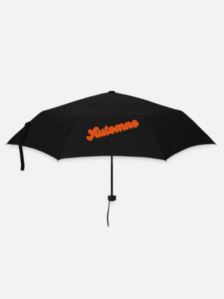 Herbst - Regenschirm (klein) - Schwarz