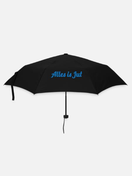 Alles is Jut - Regenschirm (klein) - Schwarz