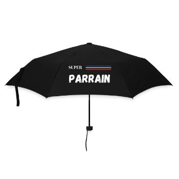 super parrain - t-shirt assorti - Parapluie standard - noir - Devant