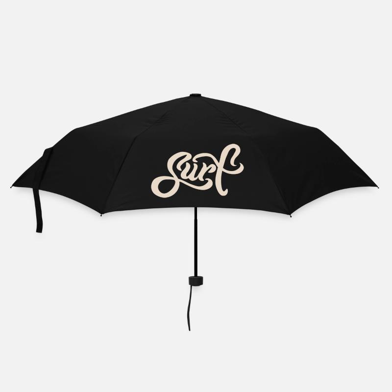 Surf Lettering - Regenschirm (klein) - Schwarz