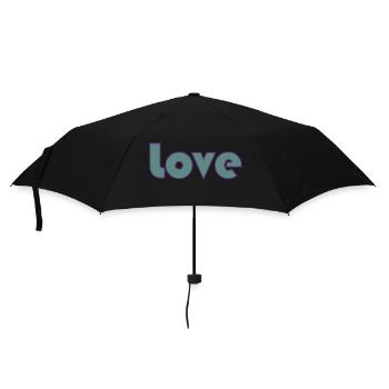 JUST MARRIED. bachelorette party. LOVE. SAINT VALENTINE. COUPLE. - Umbrella (small) - black - Front