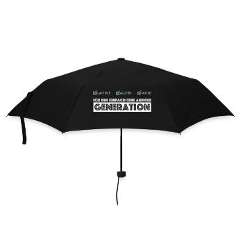 Ich bin einfach eine andere Generation | Sarkasmus - Regenschirm (klein) - Schwarz - Vorne