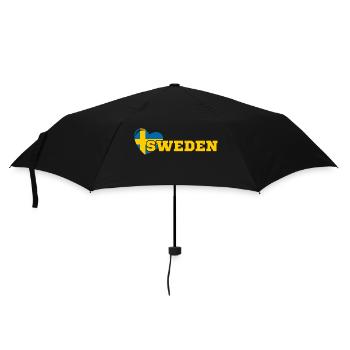 Schweden Wikinger Sverige Skandinavien Volk - Regenschirm (klein) - Schwarz - Vorne