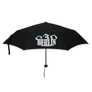 Berlin 030 Shirt exclusive - Umbrella (small) - black - Front