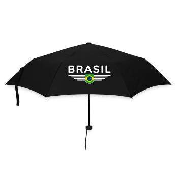 J’aime le Brésil tenue T-Shirt Design Cadeau - Parapluie standard - noir - Devant
