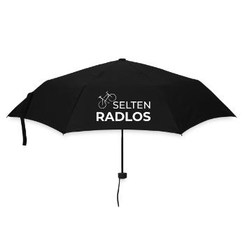 selten radlos radfahren shirt geschenk fahrrad - Regenschirm (klein) - Schwarz - Vorne