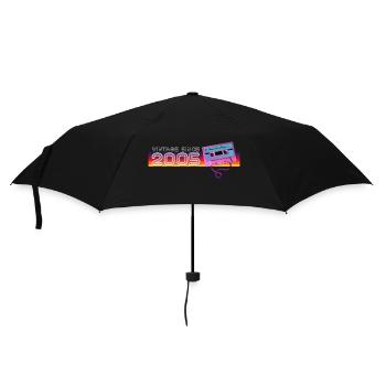 Klassische & nostalgische Musik Geburtstag - Vintage - Regenschirm (klein) - Schwarz - Vorne