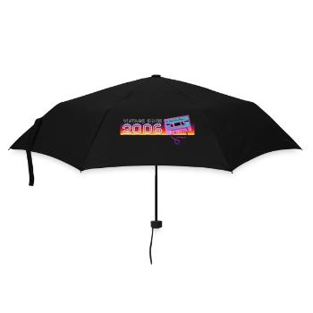 Klassische & nostalgische Musik Geburtstag - Vintage - Regenschirm (klein) - Schwarz - Vorne