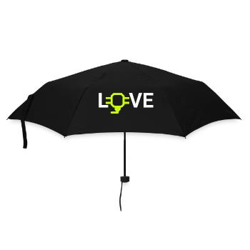 love 3d printing - Regenschirm (klein) - Schwarz - Vorne
