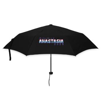 Schulkind 2025 - Regenschirm (klein) - Schwarz - Vorne