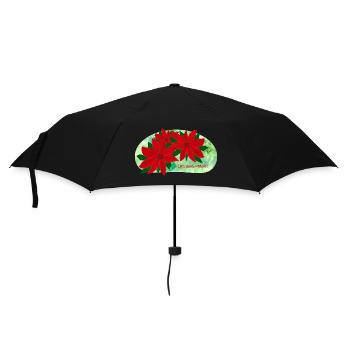 Christstern - Regenschirm (klein) - Schwarz - Vorne