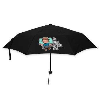 Today I don't do anything, absolutely nothing! - Umbrella (small) - black - Front
