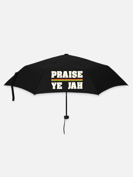 Praise Jah - Regenschirm (klein) - Schwarz