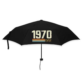 Februar 1970 – Februar 1970 Jubiläum 1970 - Regenschirm (klein) - Schwarz - Vorne