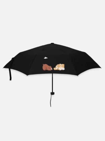 Bär & Papier - Regenschirm (klein) - Schwarz