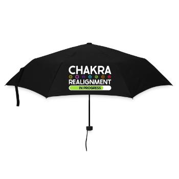 Chakra Alignment - Energy in Flow - Umbrella (small) - black - Front