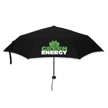 Green Energy - Sustainable Future - Umbrella (small) - black - Front