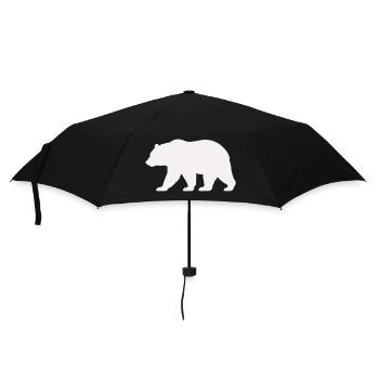 Bear Silhouette - Umbrella (small) - black - Front