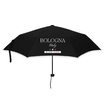 Bologna Italien Souvenir – Reise minimalistisch - Regenschirm (klein) - Schwarz - Vorne