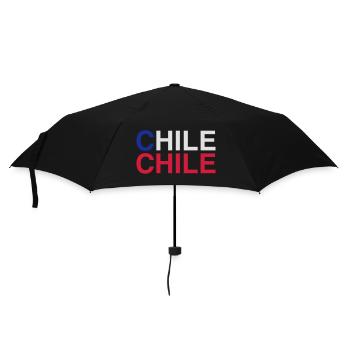 CHILE Flagge - Regenschirm (klein) - Schwarz - Vorne