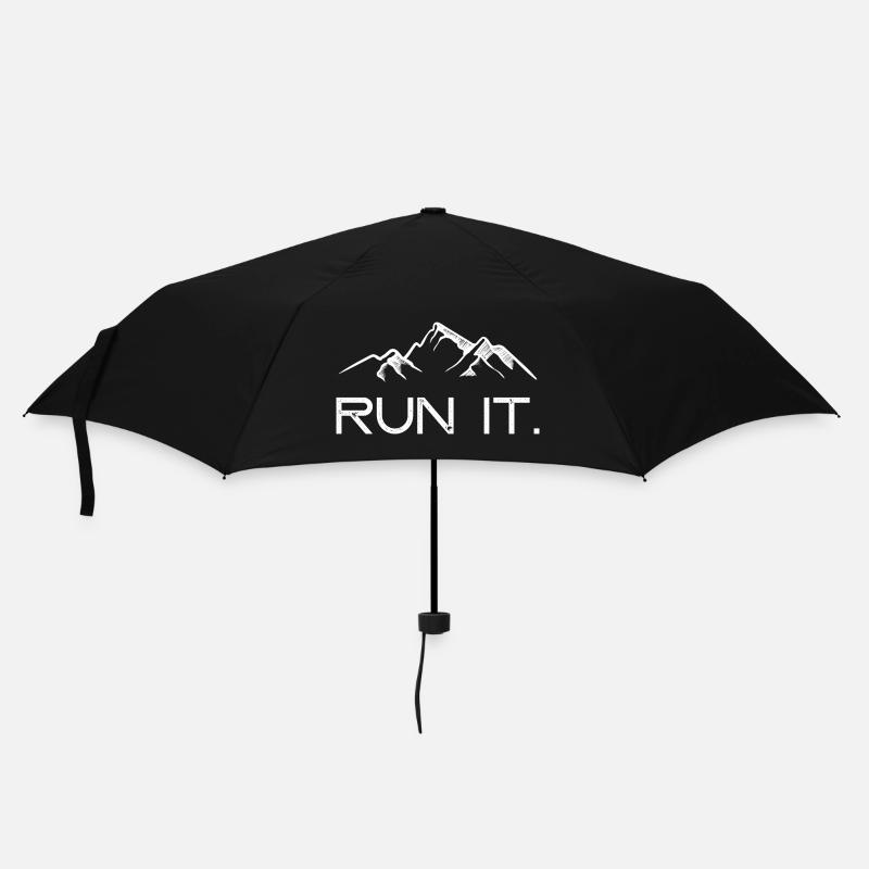 Führe es aus. - Regenschirm (klein) - Schwarz