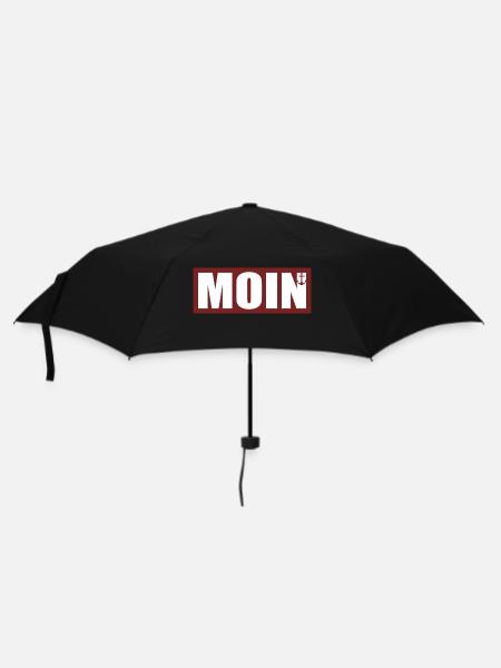 MOIN - Norddeutsch - Regenschirm (klein) - Schwarz