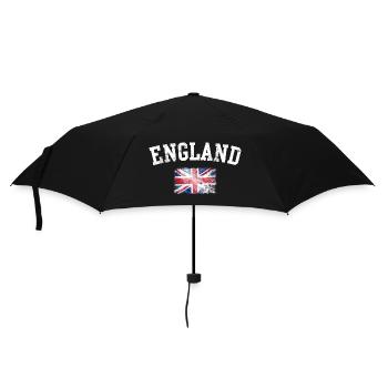 England-Ikone – Schwache britische Flagge - Regenschirm (klein) - Schwarz - Vorne