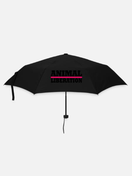 Animal liberation - Regenschirm (klein) - Schwarz