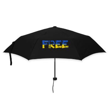 Free Ukraine - Parapluie standard - noir - Devant